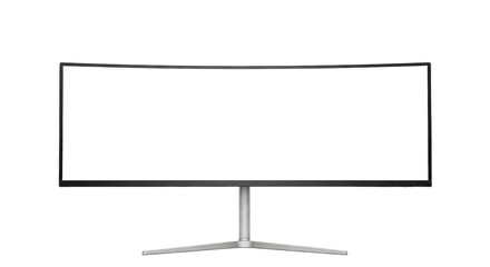 Ultrawide Monitor Blank Screen Modern Technology Display