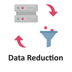 Data reduction  Vector Icon which can easily modify or edit