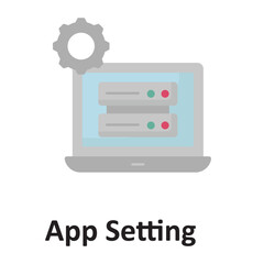 Fototapeta premium App setting Vector Icon which can easily modify or edit