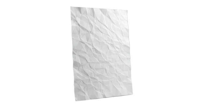 Textured White Paper Background Crumpled Surface