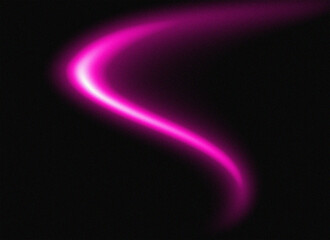 Glowing Pink Arc on Black