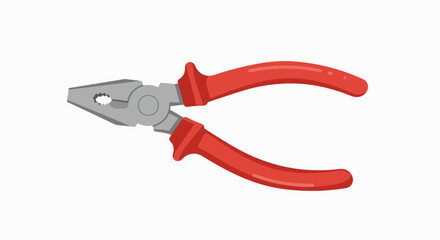 Obraz premium Close-up view of a red-handled pliers, a common hand tool used in various industries.