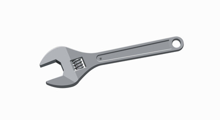 Close-up image of a silver adjustable wrench, a common hand tool for various mechanical tasks.