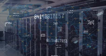 Digital interface digital view of warehouse - Powered by Adobe