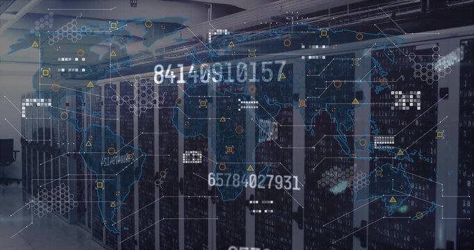 Digital interface digital view of warehouse - Powered by Adobe
