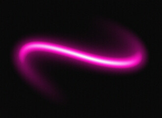 Glowing Pink Arc on Black