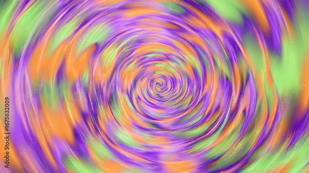 Poster vibrant colorful swirling vortex animation with dynamic motion and vivid hues