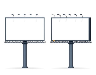 Obraz premium Two blank billboard designs