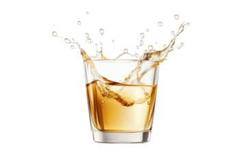 Toasting with a glass of tequila filled with golden liquid spilling over in celebration of friendship and good times