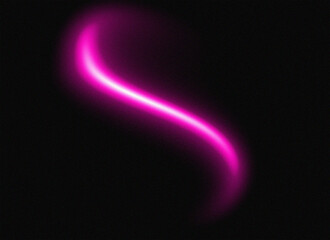 Glowing Pink Arc on Black
