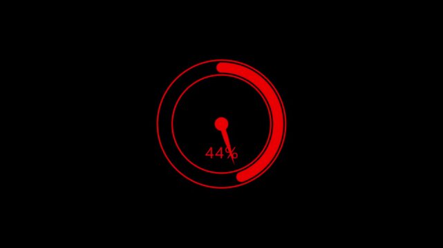 80% Pie Chart Percentage Animation, 0 to 80% countdown chart infographic. business, growth, report , business, growth, report Abstract pie Chart with miter scale..