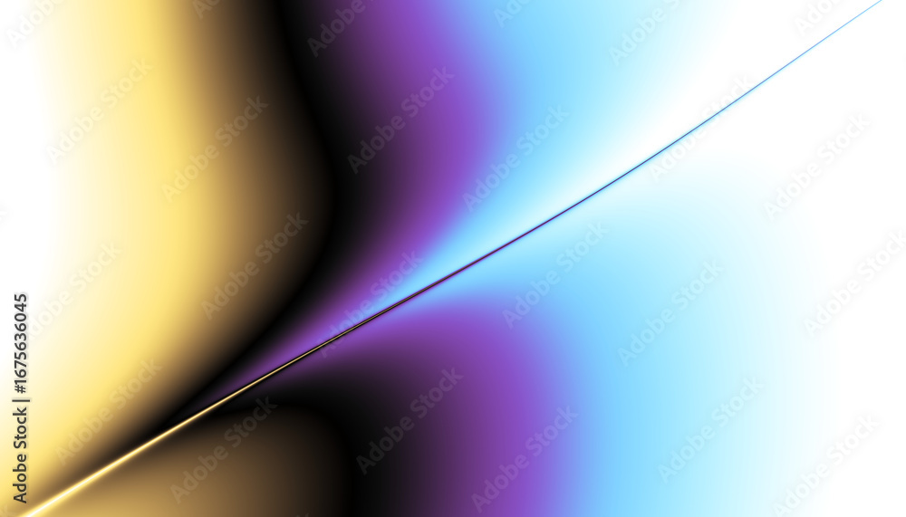 Poster elegant smooth wave big line in gradient shades of retro colours, flowing across a overlay transpare