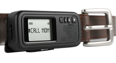 Black Belt Clip Personal Communicator Device