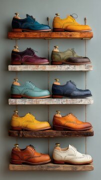Classic Leather Lace-Up Ankle Boots