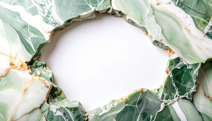 Fototapeta premium Abstract Green Stone Formation A Natural Texture and Elegant Design