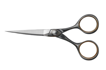 Fototapeta premium Realistic scissors isolated on transparent background, showcasing sleek design and sharp blades for versatile use in crafting and daily tasks