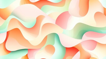 Abstract Fluid Art: A mesmerizing and vivid display of organic shapes and flowing forms. The design of the colorful gradient blends various colors creating a sense of energy and movement.