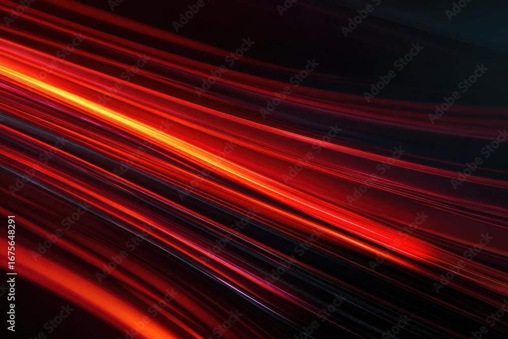 Poster dynamic abstract light trails dance through space with vibrant colors and smooth transitions, creati