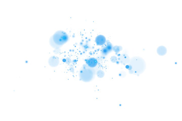 Magic shining blue dust. Powder dust light. Fine, shiny dust bokeh particles fall off slightly. Fantastic shimmer effect.