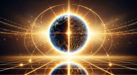 Global Digital Earth Network Visualization