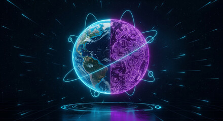 Global Digital Earth Network Visualization