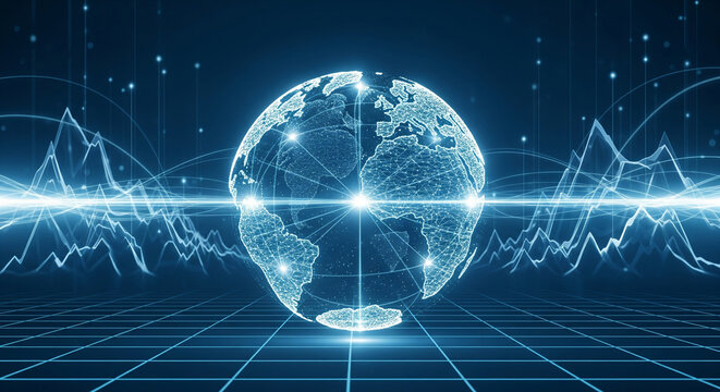 Global Digital Earth Network Visualization