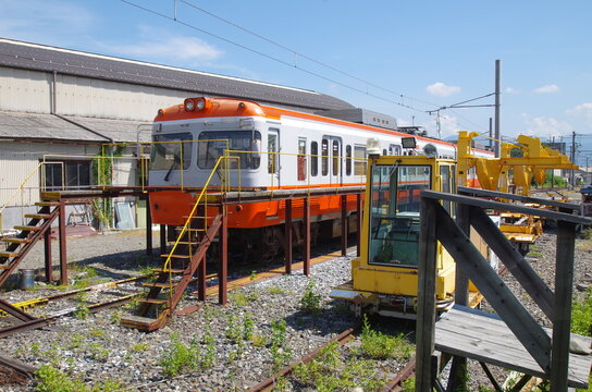 アルピコ交通上高地線の車庫
