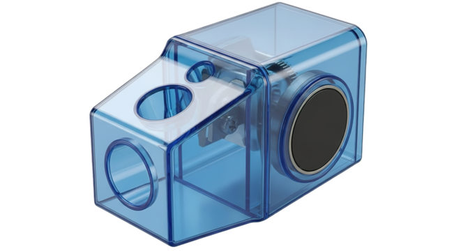 Transparent Blue Electrical Connector Inline Fuse Holder