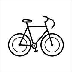 Fototapeta premium Bicycle Icon – Cycling, Bike, Sport, Fitness and Transportation Vector