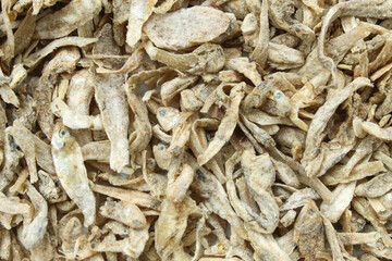 Close up texture of salted fish