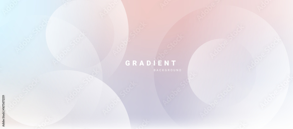 Poster pastel gradient abstract background with curved geometric lines