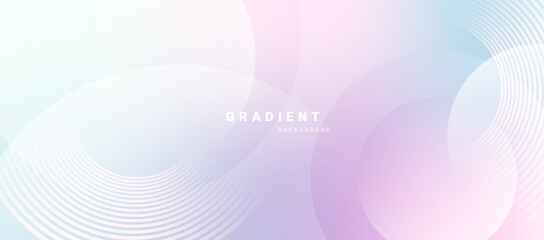 Pastel gradient abstract background with curved geometric lines