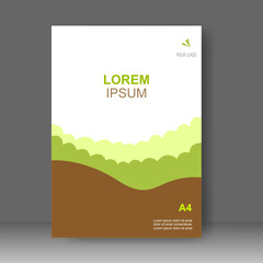 Fototapeta premium Business Book cover design modern. for Annual report, Brochure template, Education, catalog, Simple Flyer promotion, magazine. Vector illustration