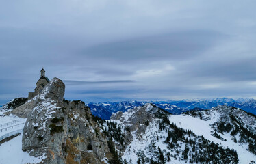 Auf dem Gipfel Wendelstein Bayern