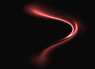 Abstract Red Light Trail on Black