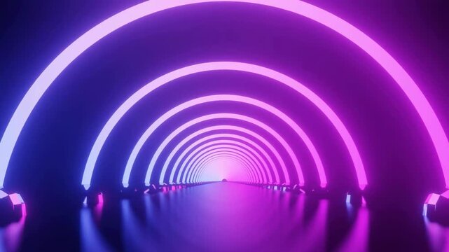 purple tunnel abstract background