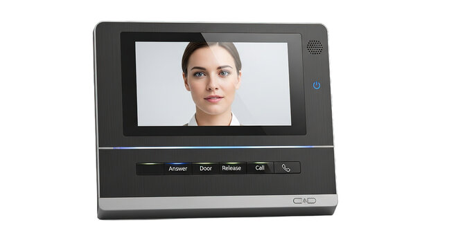 Modern Video Doorbell Security System Interface