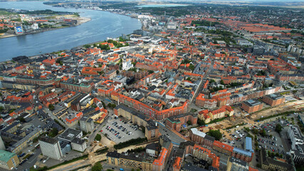 Aerial Panorama The Downtown The