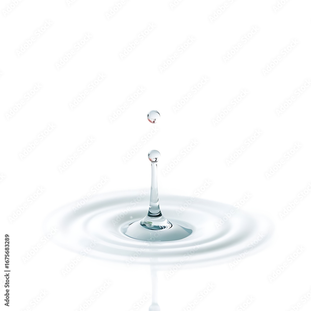 Poster water drop design element set isolated on white background
