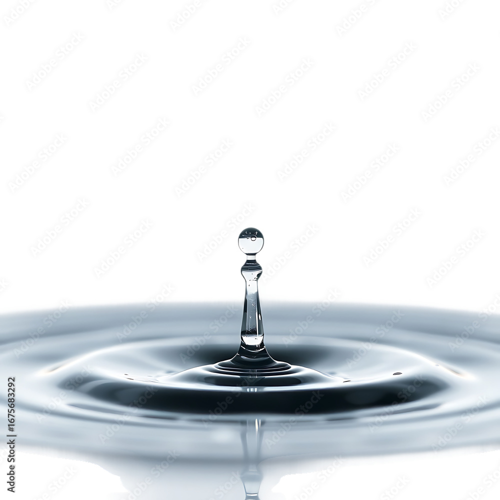 Poster water drop design element set isolated on white background