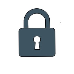 lock icon vector illustration