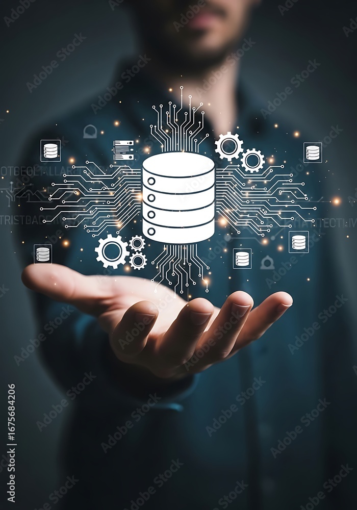Poster digital data storage network technology