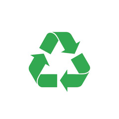 Obraz premium A vibrant green recycling symbol stands out against a bold black backdrop.