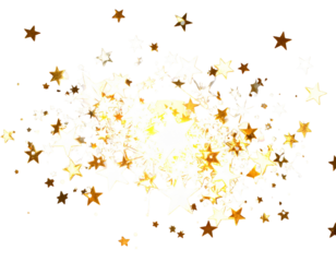  Starry Christmas Sparkle Cluster, Soft Glow, Transparent PNG 