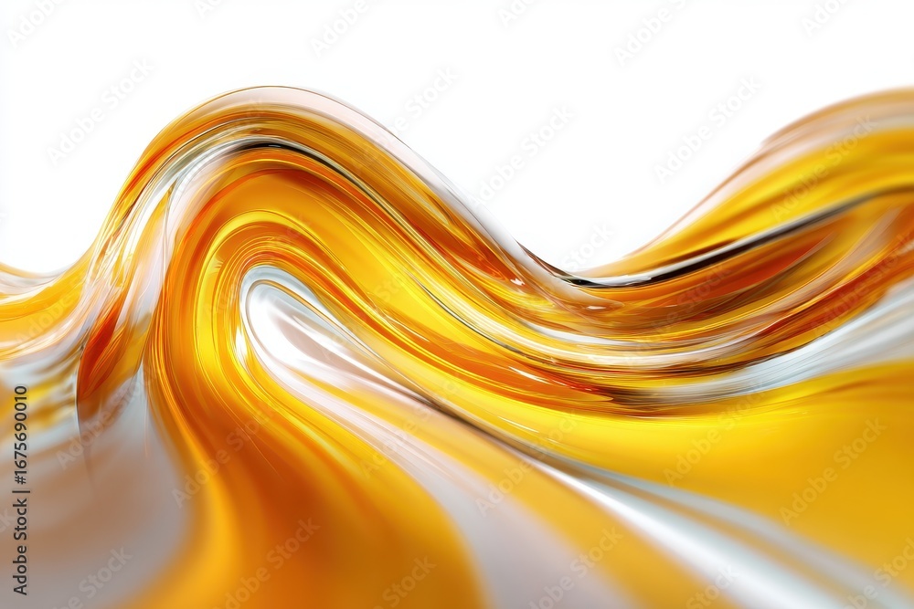 Poster vibrant abstract artwork showcasing flowing golden hues and intricate swirls in a gigapixel resoluti