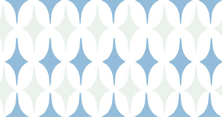 Green And Blue Light Transparent Vintage Diamond Pattern