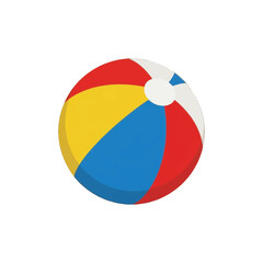 Colorful beach ball against a dark background.
