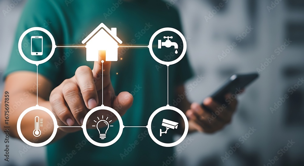 Poster smart home technology interaction automation control