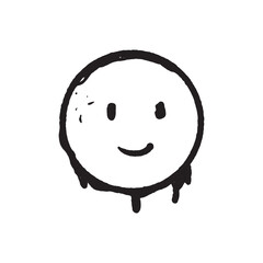 Illustration of an Emoji Graffiti Smile