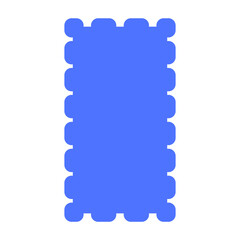 Postage Stamp Border Icon, Simple Icon Vector Design, best used for presentation, application, web and banner	